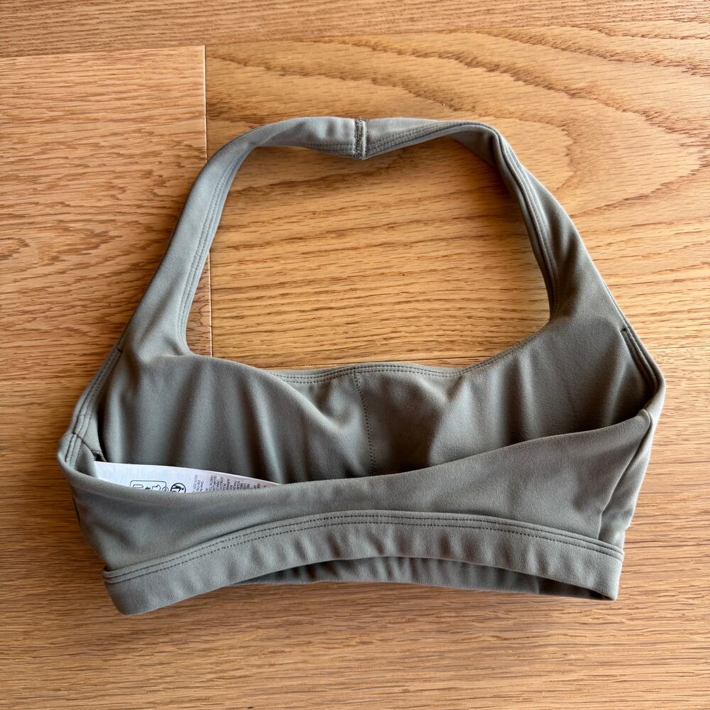 Oner Active Easy Lift Halter Sports Bra XS Alpine Green - Picture 5 of 5